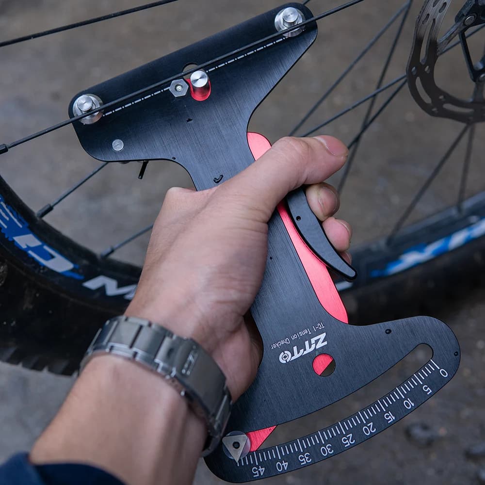 Misuratore di Tensione Raggi Bici ZTTO, Tensiometro per Raggi MTB, Strumento per Verificare i Raggi, Attrezzo per Riparazione Bici da Esterno