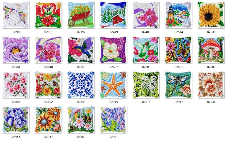 Unfinished Acrylic Yarn Tapestry Pillow Kit, Embroidery, Canvas Cushion, Front Cross Stitch Pillowcase, Selling 611111