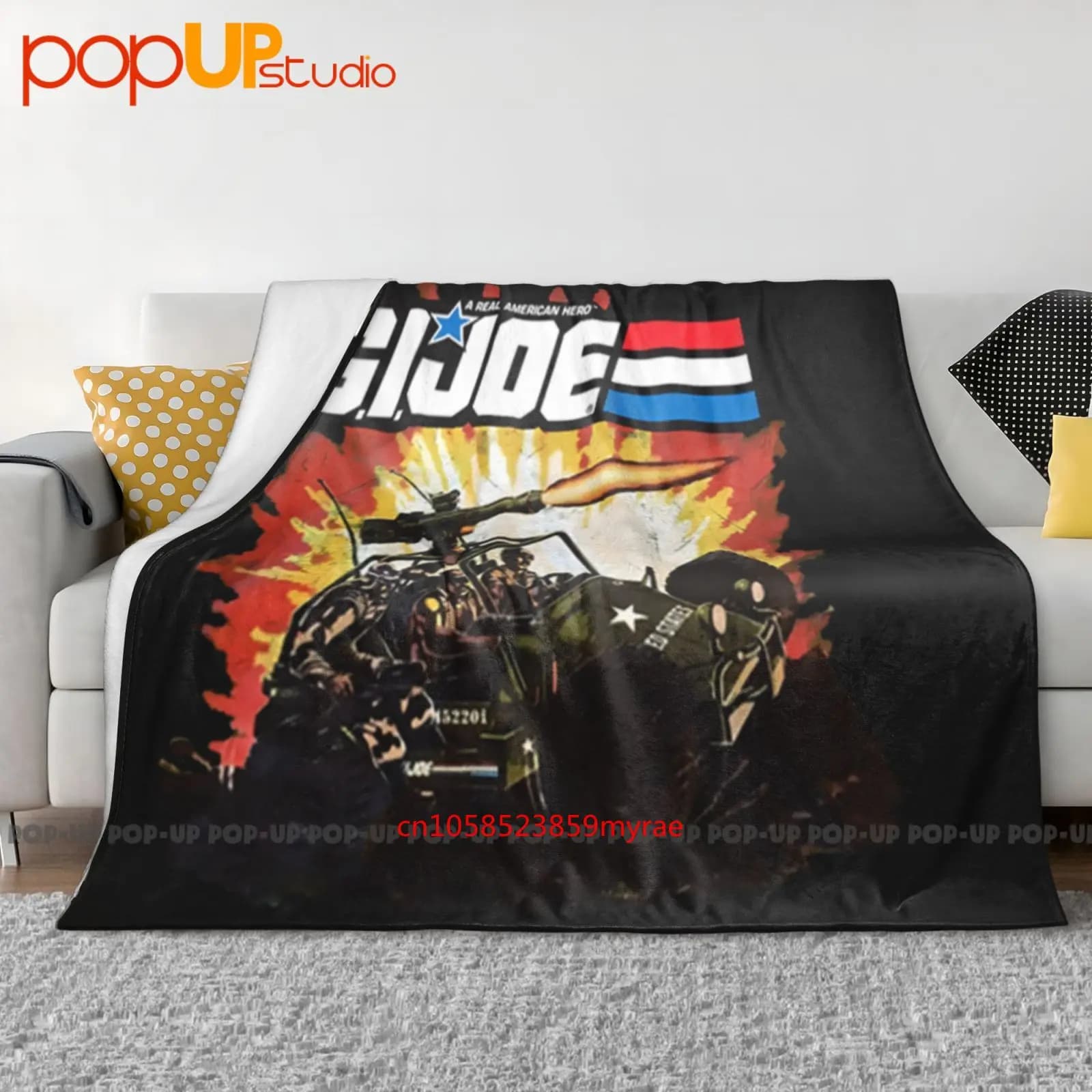 Gi Joe A Real American Hero Ultra-Soft Blanket Quilt Winter Sofa Cover Bed Covers
