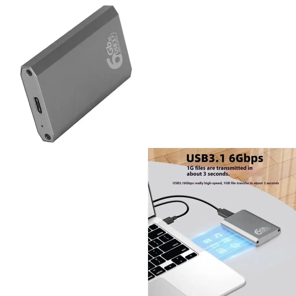 mSATA To USB 3.1 Enclosure External HDD Hard Drive Disk Box Gen 2 6Gbps Storage Case Adapter for PC Accessories