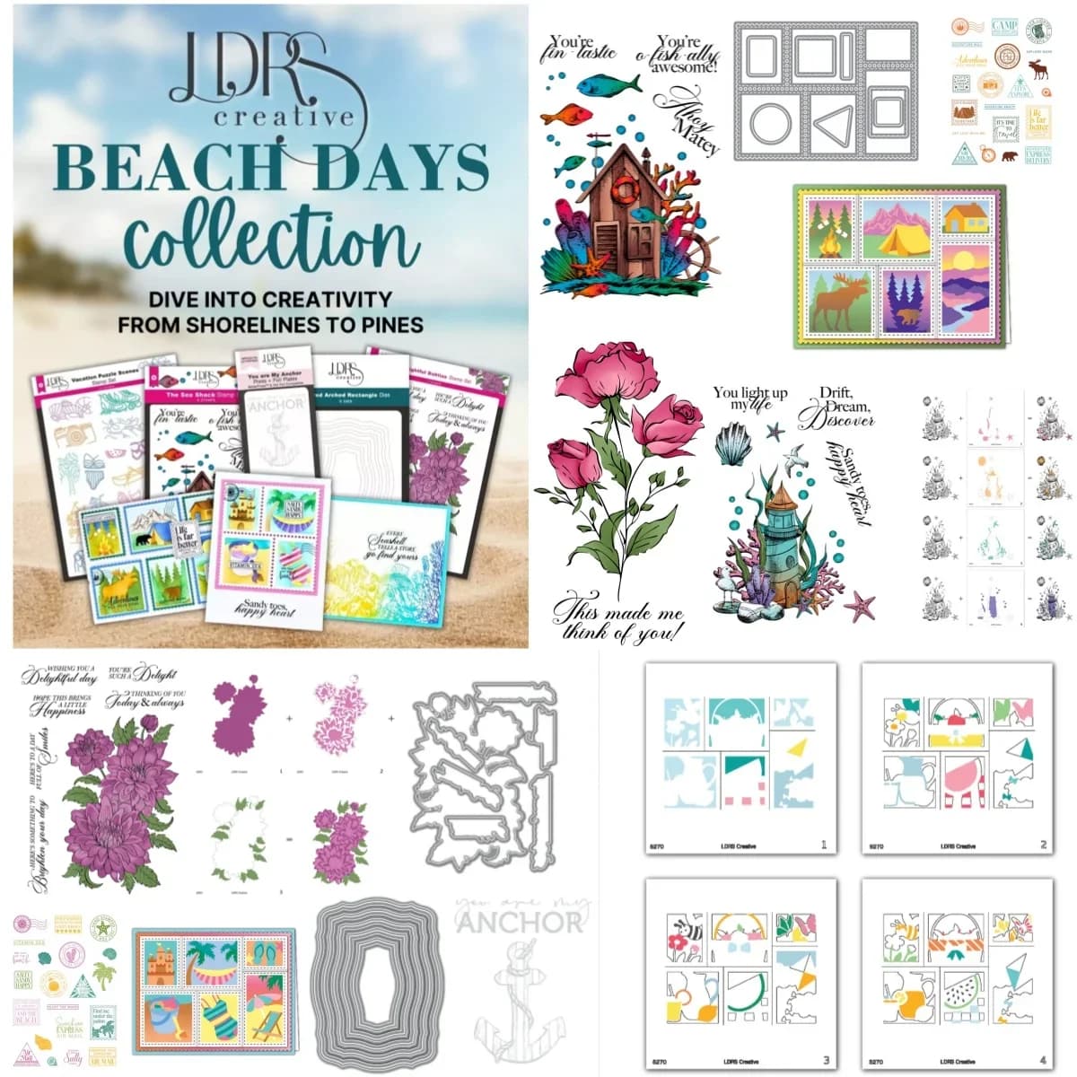 Summer Marine life Clear Stamps Metal Cutting Dies Stencil DIY Scrapbook Embossed Handcraft Card Craft Template Decoration