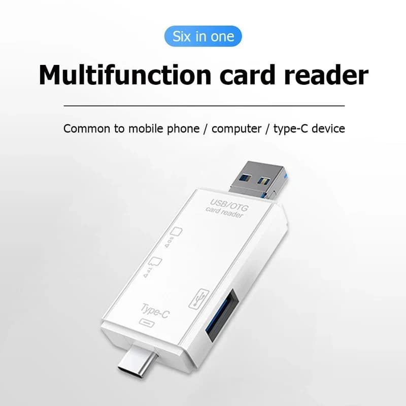 1/2/3/4pcs USB/Micro USB/Type C To SD TF Card Adapter OTG Memory Card Reader USB 3.0 USB C Card Reader Laptop PC Accessories