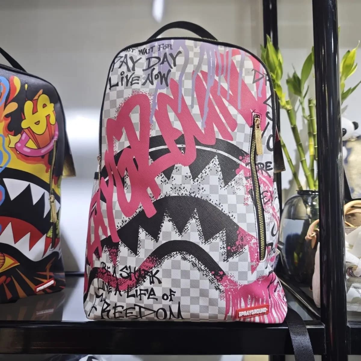 2026 New Shark Printed Graffiti Style Trendy Backpack Multicolor Casual Rucksack for Men Women Travel School Anime Toys Gifts