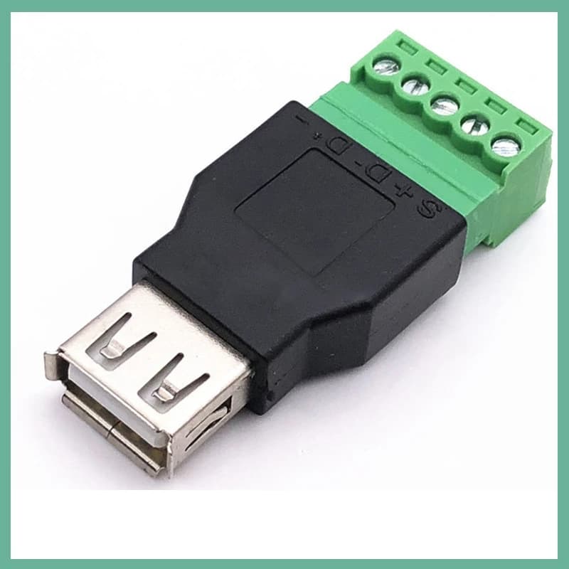 Terminale USB 2.0 senza saldatura a 5 pin, connettore maschio o femmina per computer, TV, telefono, tastiera, mouse, connettore per trasmissione dati E3