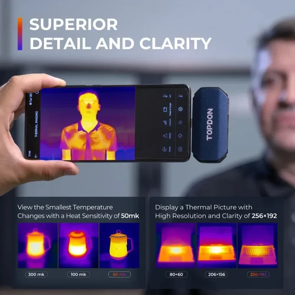 2026new newTOPDON AU EU UK DE Netherlands Stock TC001 Thermography Measurement Thermal Imager Phone Android IR Mini Infrared The