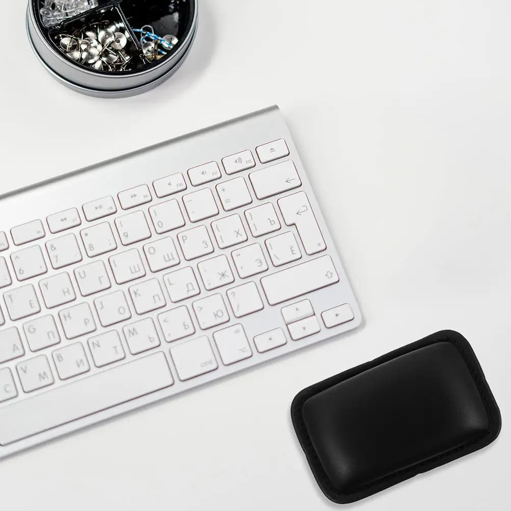 Set di 2 Poggiapolsi Ergonomici per Tastiera, Supporto per Mani, Comodi per Ufficio e Gaming, Sollievo dal Dolore
