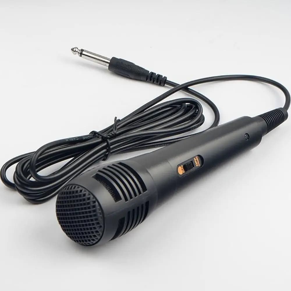 Microfono dinamico professionale nuovo microfono vocale cablato integrato portatile con tubo vocale da 3.5/6.35mm registrazione Karaoke
