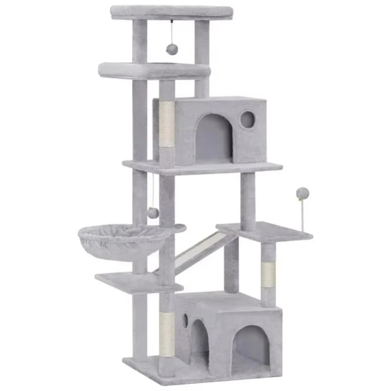 # c Albero per gatti alto per gatti da interni, grande torre per gatti per gatti adulti, condo per gatti multilivello con tiragraffi