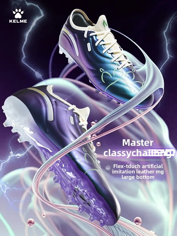 Kelme Scarpe da calcio per adulti Mg Scarpe da calcio da allenamento per uomo con unghie corte Scarpe da calcio specifiche per erba da competizione professionale