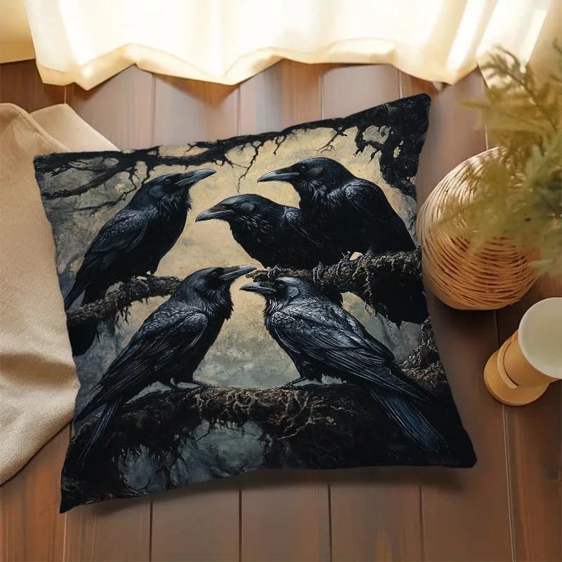 VIKAMA Cushion lining with red blood pattern, decorative lining for sofa cushion, living room, bedroom, office, home decoration