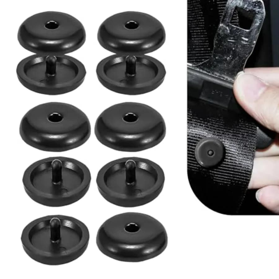 10 Set di Clip Fermacintura Universali in Plastica, Kit Stopper per Cinture di Sicurezza, Previene la Scorrimento, Accessori Auto