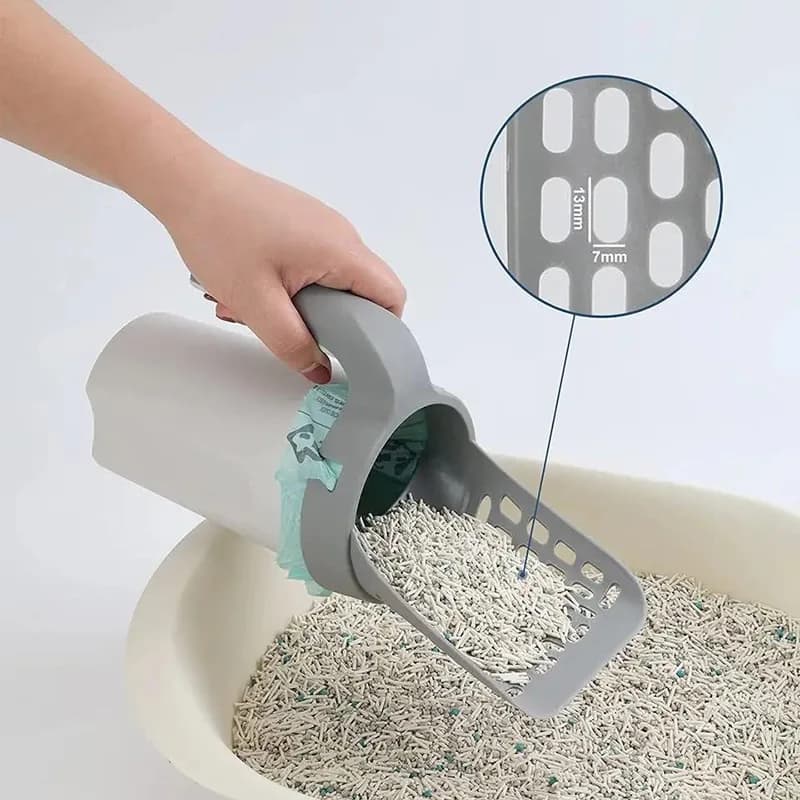 Paletta per lettiera gatto, filtro per la pulizia del lettiera, raccoglitore di rifiuti, accessorio per lettiera autopulente