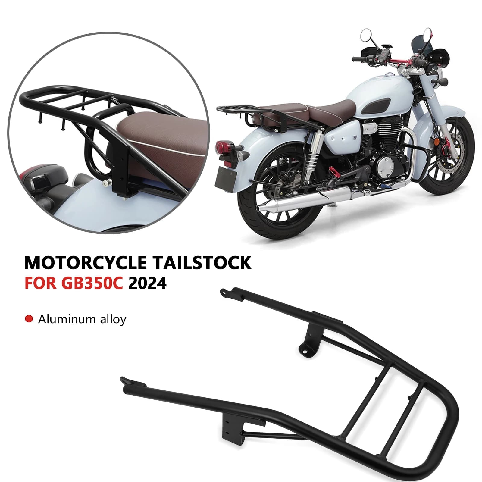 PER GB350C GB 350C 2024 2025 Accessori Moto Portapacchi Posteriore Carrier Mount Schienale Cargo Holder Box di Coda Staffa di Fissaggio