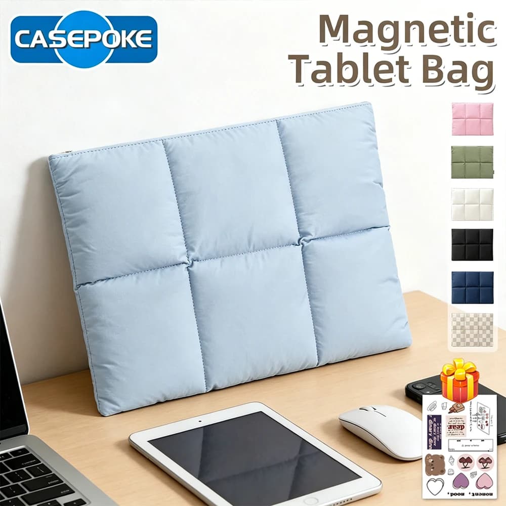 Nuova Custodia Morbida Imbottita per Laptop 13-14 Pollici da Donna, Borsa Portatile Trapuntata per MacBook Air Pro 14-16 Pollici