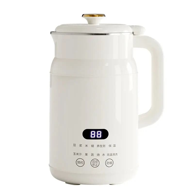 1 liter domestic soy milk machine - 304 stainless steel automatic blender, silent operation, overheating protection