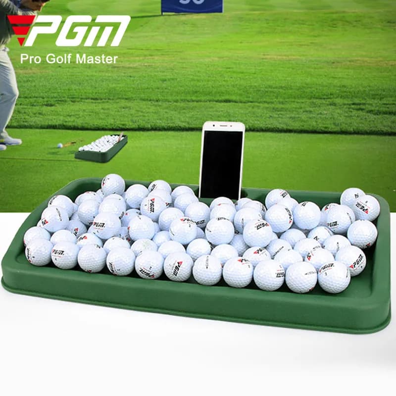 Scatola per palline in gomma morbida da golf PGM dotata di porta video per telefono cellulare QK005