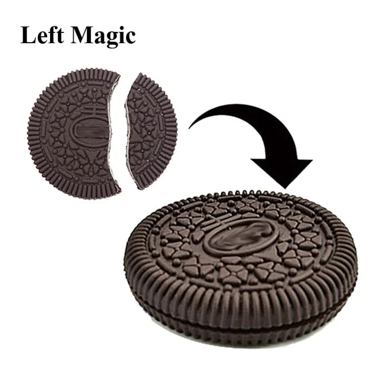 Trucchi magici ripristinati con morso di biscotto facile da fare primo piano puntelli di strada illusione mentalismo accessori commedia