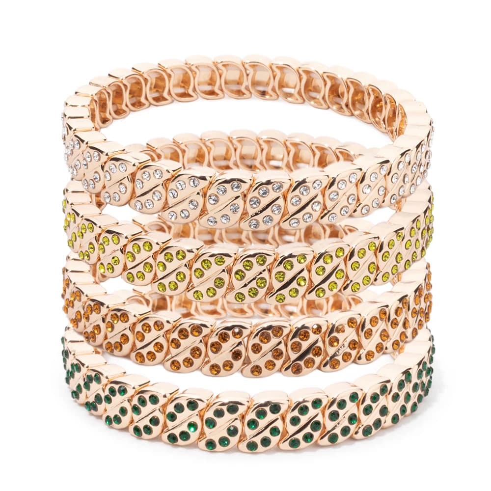 BEUTIFOR New Designs Alloy Gold Color Women Bracelet Inlaid Crystal Beads Bangle Colorful Zircon 2024 Rhinestone Jewelry