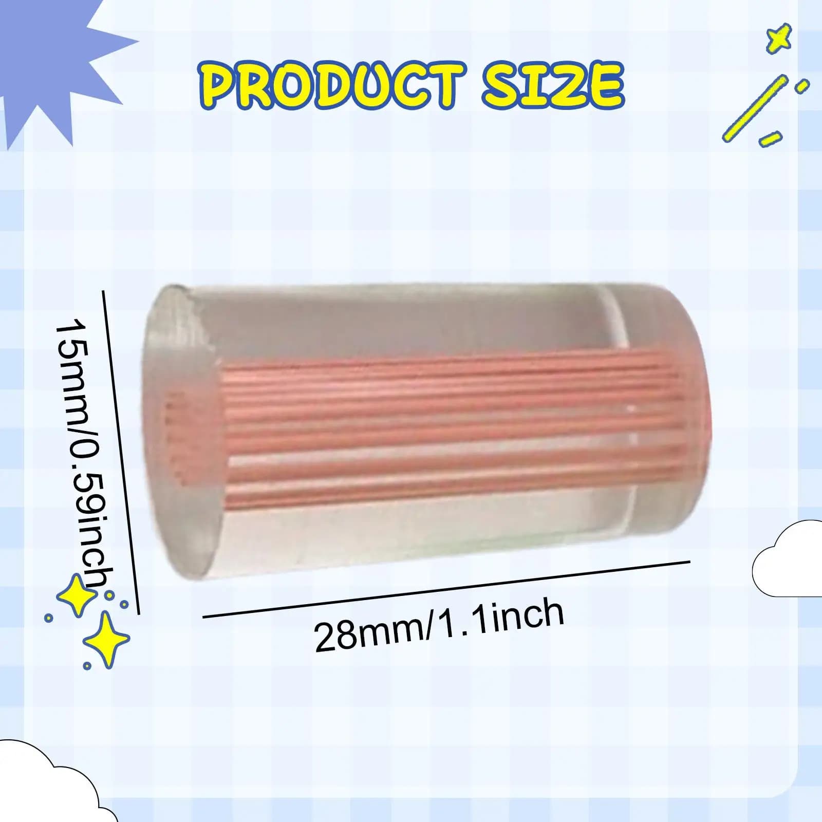 Billiard Cue Repair Ferrule PMMA Material Unfinished 15mm Replacement Sleeve Pool Tip Part for Cue Refurbishment