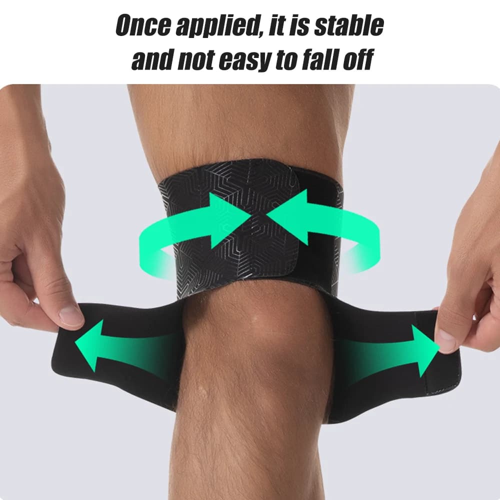 1 Pezzo Supporto per Ginocchio Ultra Sottile per Uomini e Donne, Fascia di Supporto per Tendine Rotulee, Supporto Regolabile per Dolori al Ginocchio