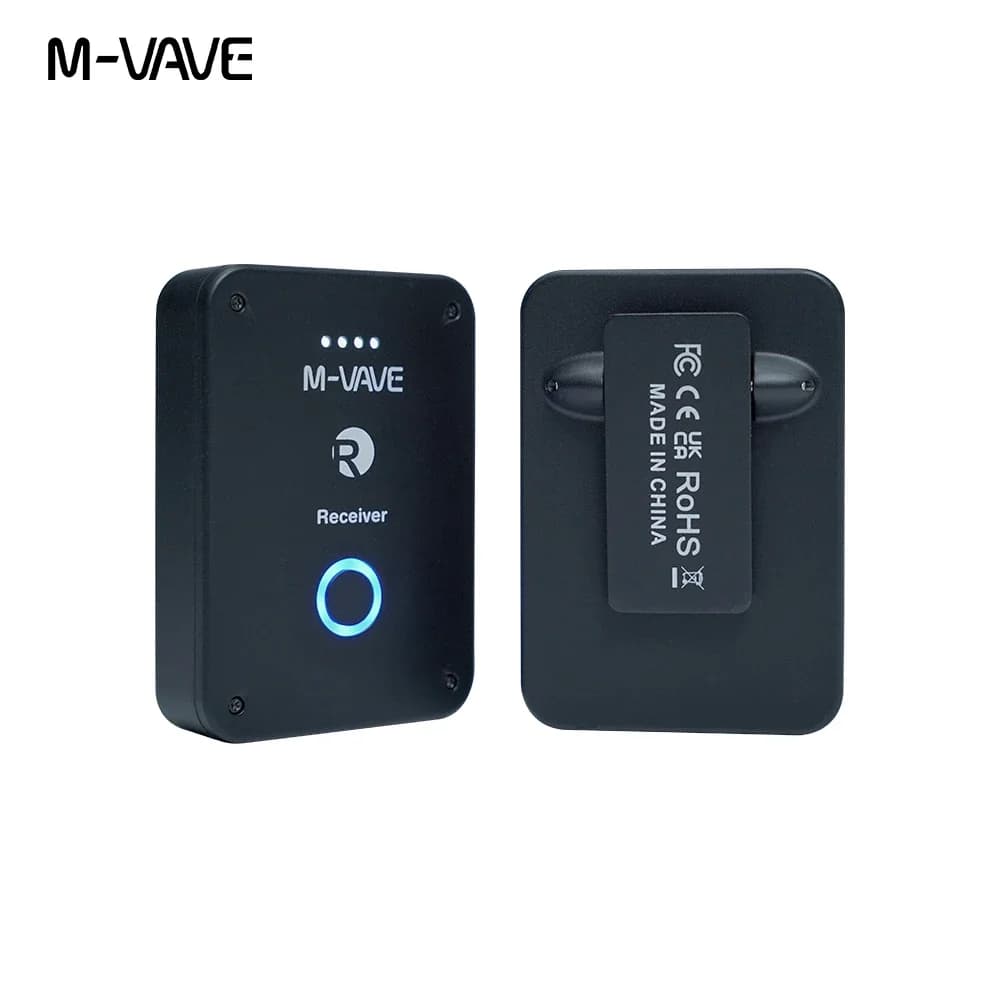 New M-vave WP-9 2.4GHz Wireless Earphone Monitor Rechargeable Transmitter Receiver with Volume Support Stereo Mono Mute Function