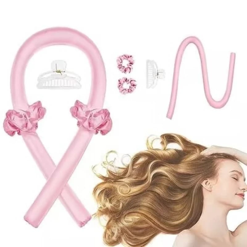 Arricciacapelli Senza Calore per Donna, Strumento per Ricci Notturni con Clip, Disponibile in 7 Colori