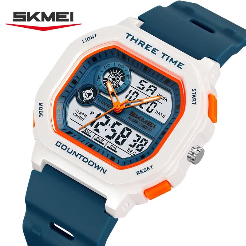 SKMEI 2641 Nuovo orologio digitale da uomo con doppio display per sport e tempo libero, orologio militare elettronico multifunzionale impermeabile reloj hombre