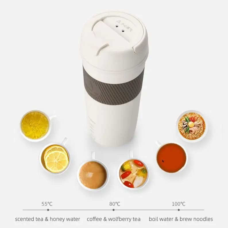 Mini Electric kettle 350 ml Portable travel teapot 3 Temperature adjusting pot 304 stainless steel thermal pot hot water cup