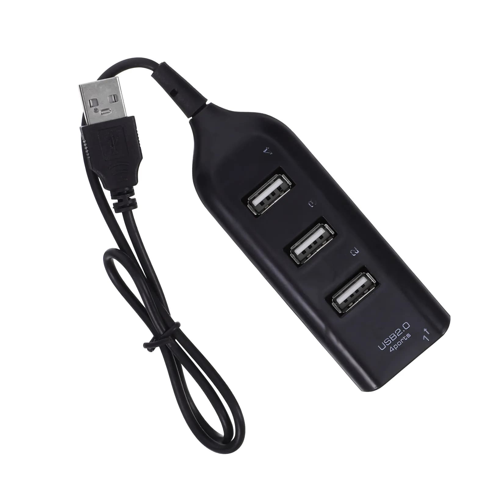 4-Port USB 2.0 Hub Splitter Adapter for Ultrabooks Mini Laptops Notebooks Desktops Tablets Reliable Long-Lasting Premium