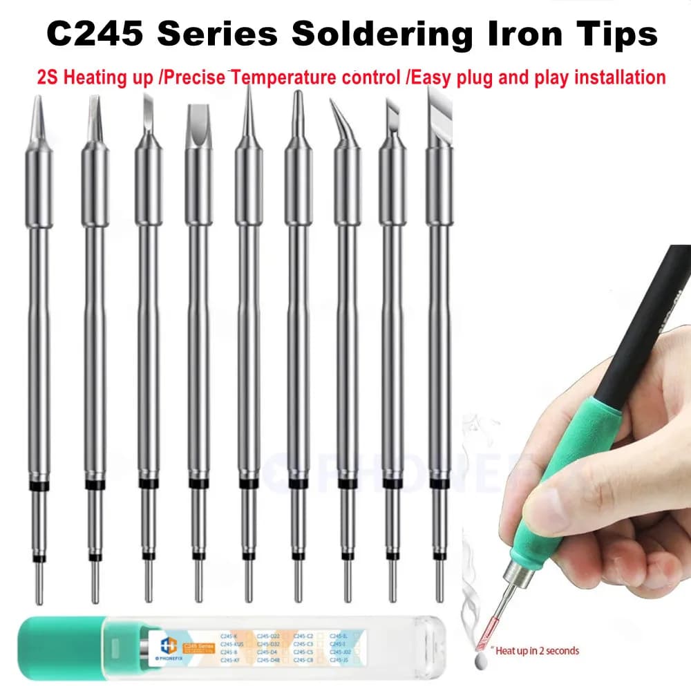 Soldering Iron Tips C245 C470 Lead Free Heating Core Suitable JBC Soldering Station Universal T245 T470 Handle Solder Iron Tools