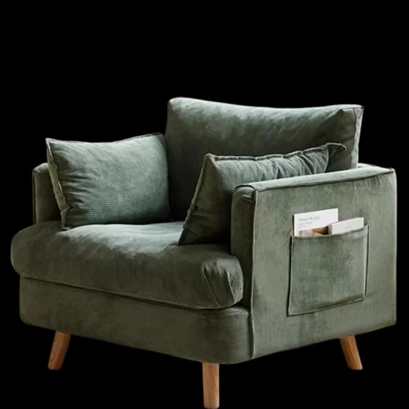 Sedia normale verde impermeabile Beaty Small Space Puffs Sedia da gioco Nordic Relax Sillones Para Sala De Estar Mobili per camera