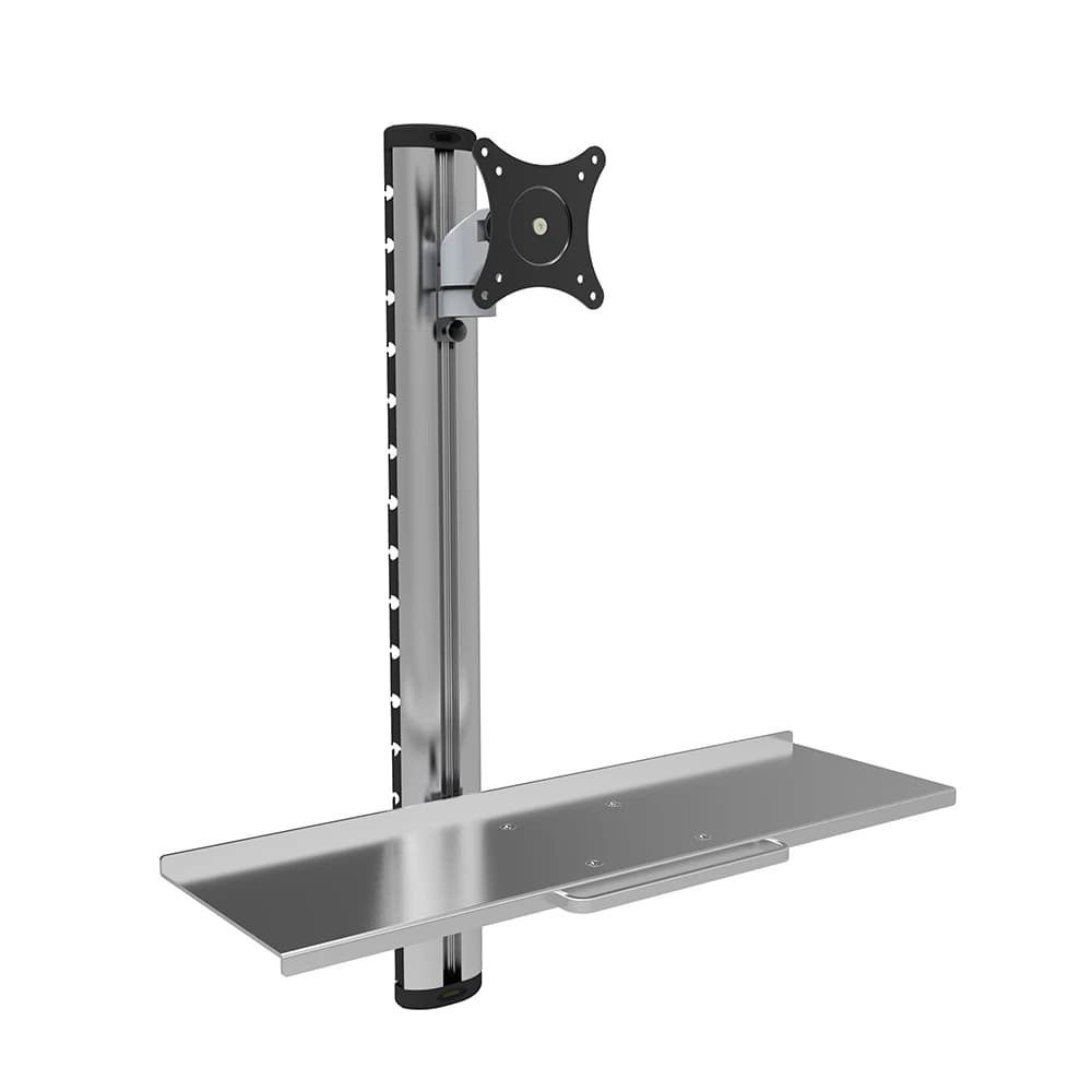 Wall Medical Monitor and Keyboard Arm Stand