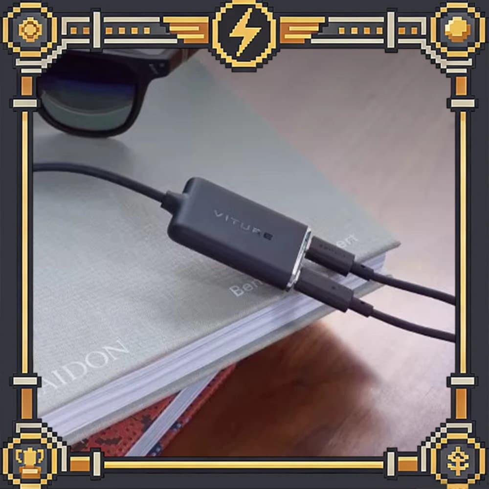 Adattatore di Ricarica Estesa VITURE Edizione Standard con Riproduzione Video 3D, Compatibile con Dispositivi USB-C come Switch e Steam Deck
