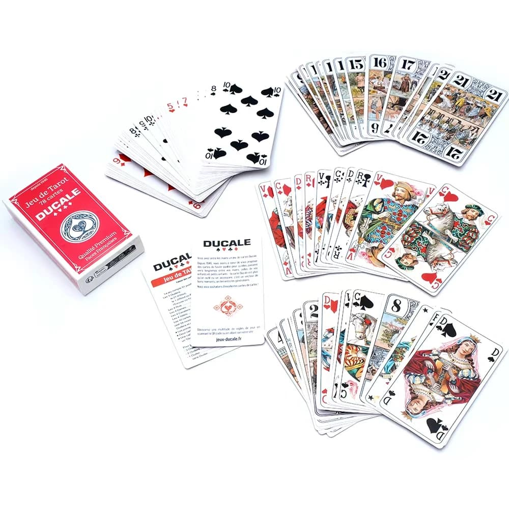 Français Oracle des Ducale Francese dei Tarocchi Carte Un Outil Precieux pour la Divinazione et la Guida Spirituelle Gioco da tavolo di carte