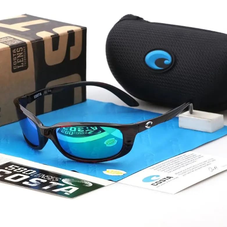 Costa New Square Sunglasses For Men Outdoor Windproof Cycling Glasses Reefton Polarized Eyeglasses Men Oculos UV400