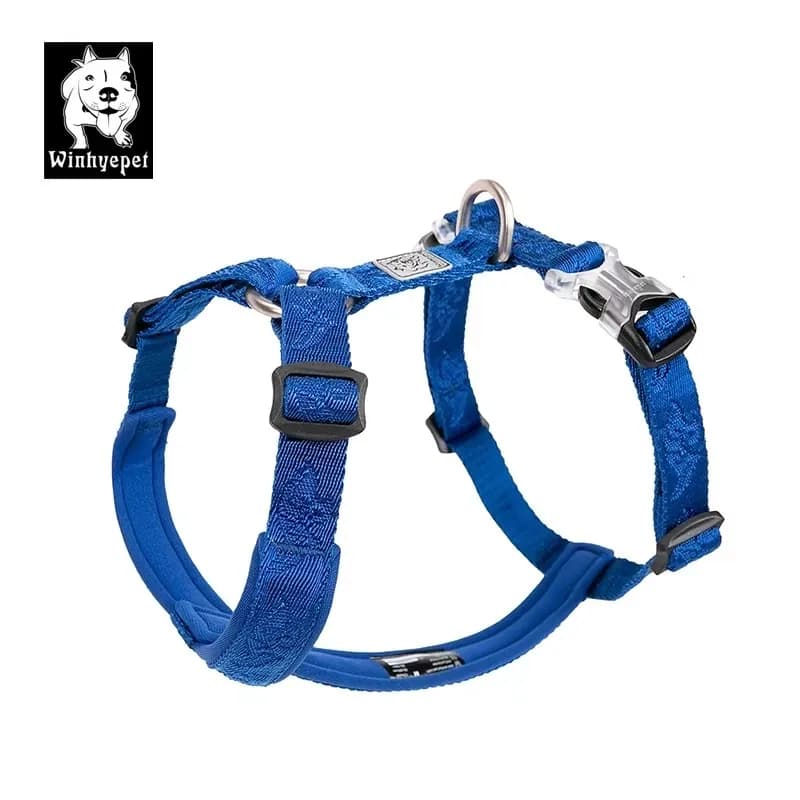 Winhyepet Pettorina per animali domestici anti-tippo in nylon piccola, media e grande, adatta per viaggi all'aperto e abbigliamento da passeggio YH1801