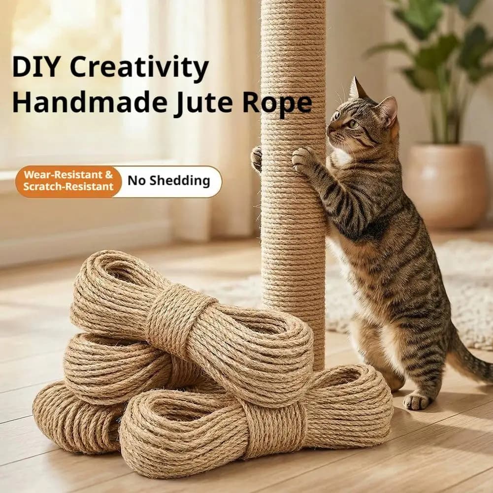 Natural Sisal Rope Cat Scratch Guards Rope Tree Scratching Twine DIY Toy Paw Claw Furniture Protector Scratching Post