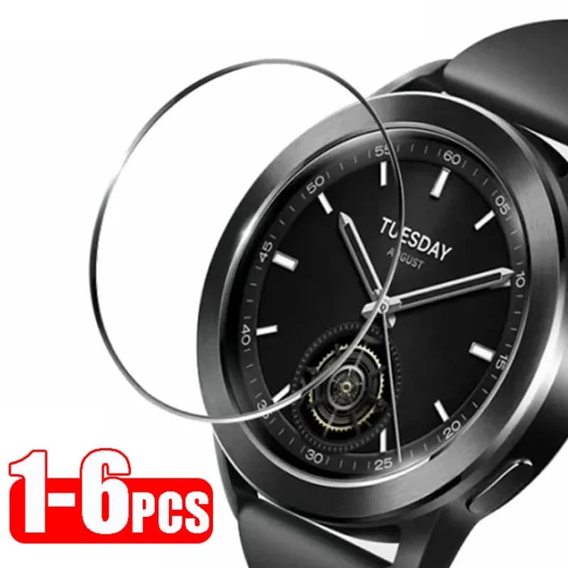-6PCS Vetro Per Xiaomi Mi Watch S3 Proteggi Schermo Smartwatch Pellicola protettiva in vetro temperato antigraffio per Xiaomi Watch S3