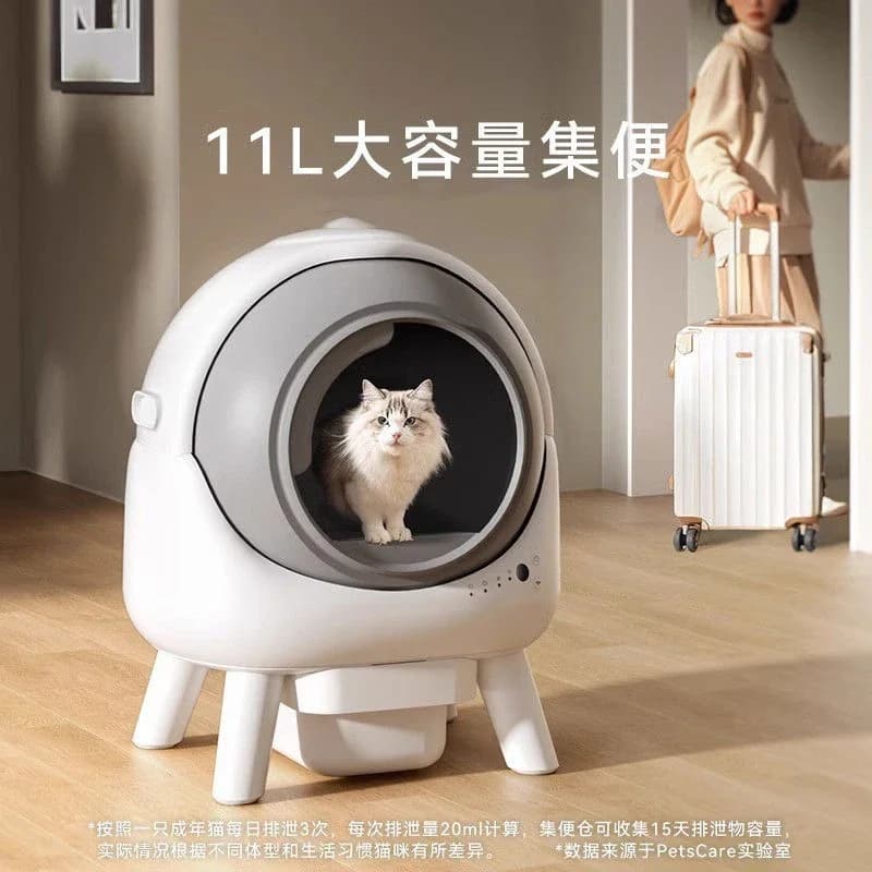 Hot Selling Large Automatic Self-Cleaning Enclosed Deodorant Smart Roller Cat Litter Box Anti-Spill Anti-Tracking Pet Toilet