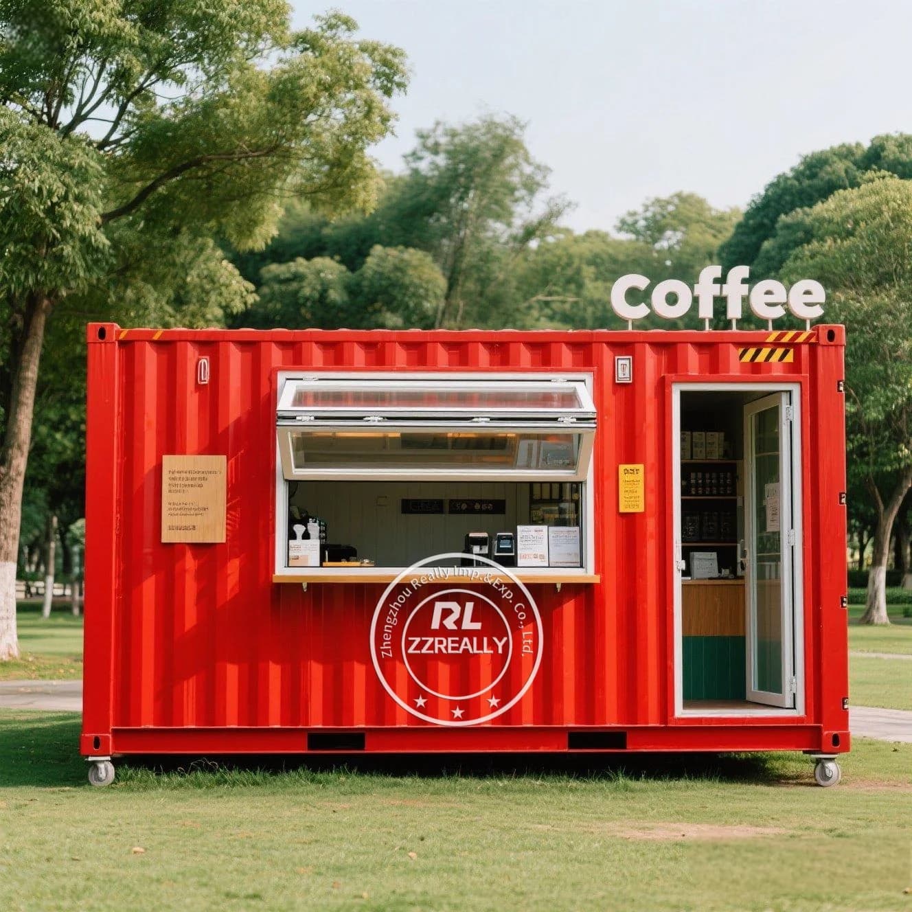 Contenitore per negozi da 20 piedi a prezzi accessibili Caffetteria Bar Ristorante per fast food Minimarket Bar contenitore per stand per chiosco