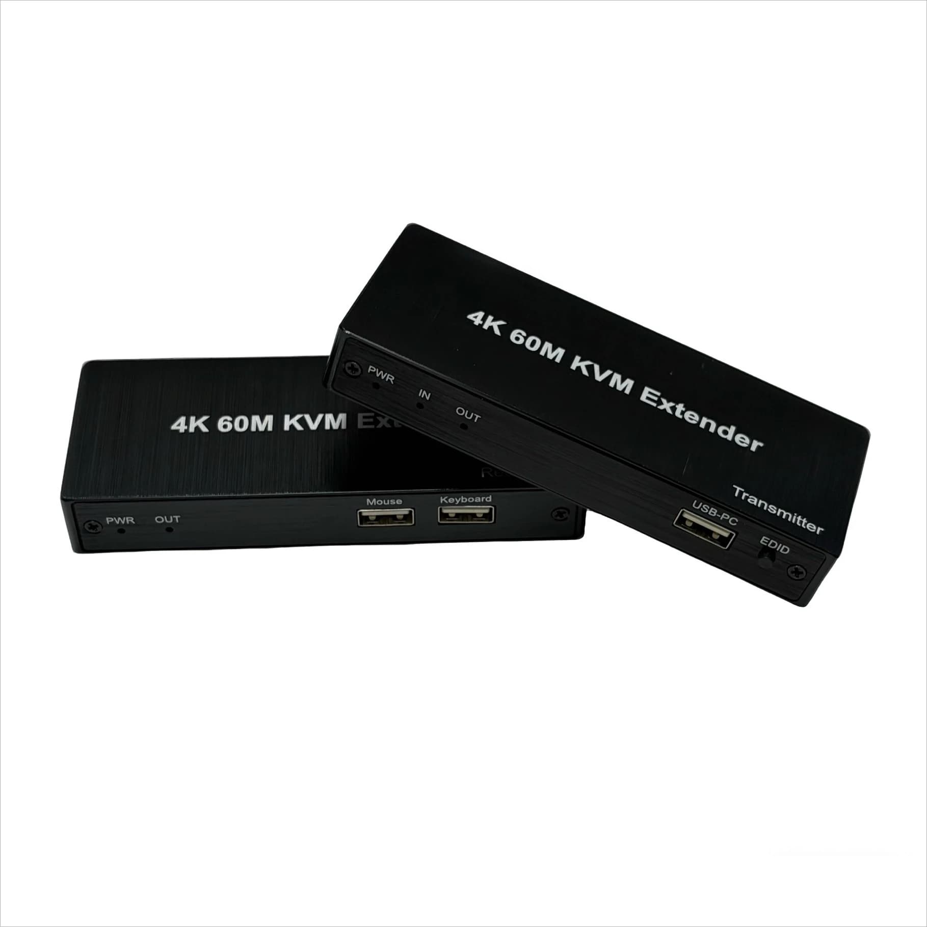 4K HD KVM Extender 60M USB 4K HDTV KVM Over Cat5e/6 Cable Extener HD USB KVM Kit W/HD Loop for mouse&keyboard