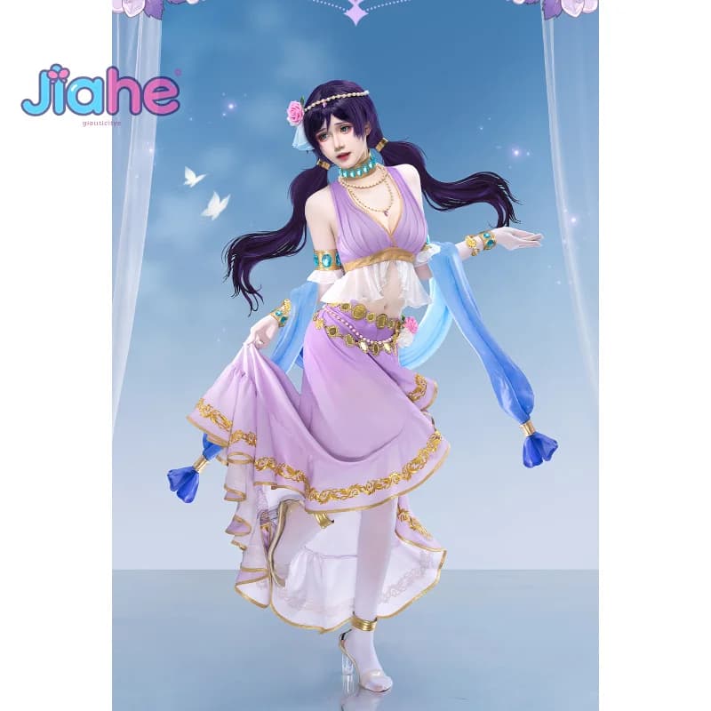 Lovelive Nozomi Tojo Costume Cosplay Anime Woman Dress Duvet Socks Gloves Uniforms Party Hallowen Play Role Clothing