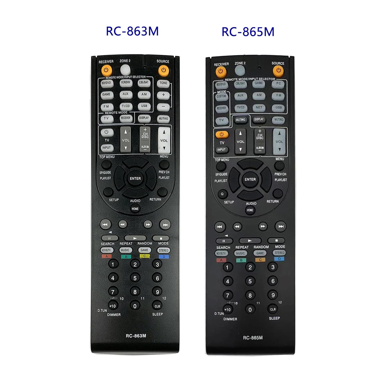 New RC-865M RC-863M Replace Remote Control for Onkyo AV Receiver TX-NR525 HT-R391 TX-NR315 TX-NR737 RC-868M TX-NR626