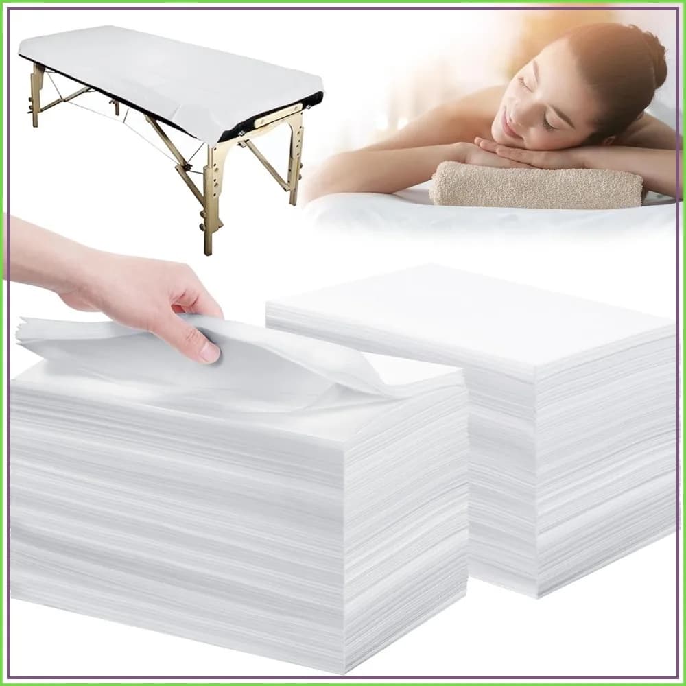 Disposable Bed Sheets 200 Pcs 31x71 Inch Massage Table Covers Non-Woven Breathable for Spa Beauty Tattoo
