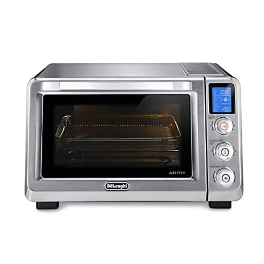 Forno Tostapane Digitale 10-in-1 da 24L con Convezione Reale e Luce Interna, Funzioni Griglia, Cottura, Arrosto, Riscaldamento e Preimpostazioni per Cottura