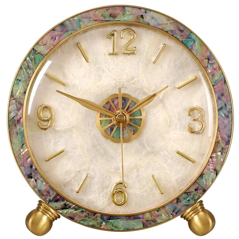 Orologio da tavolo Desktop domestico Soggiorno luce display di lusso Atmosferico Semplice ornamento a pendolo Tavolo c