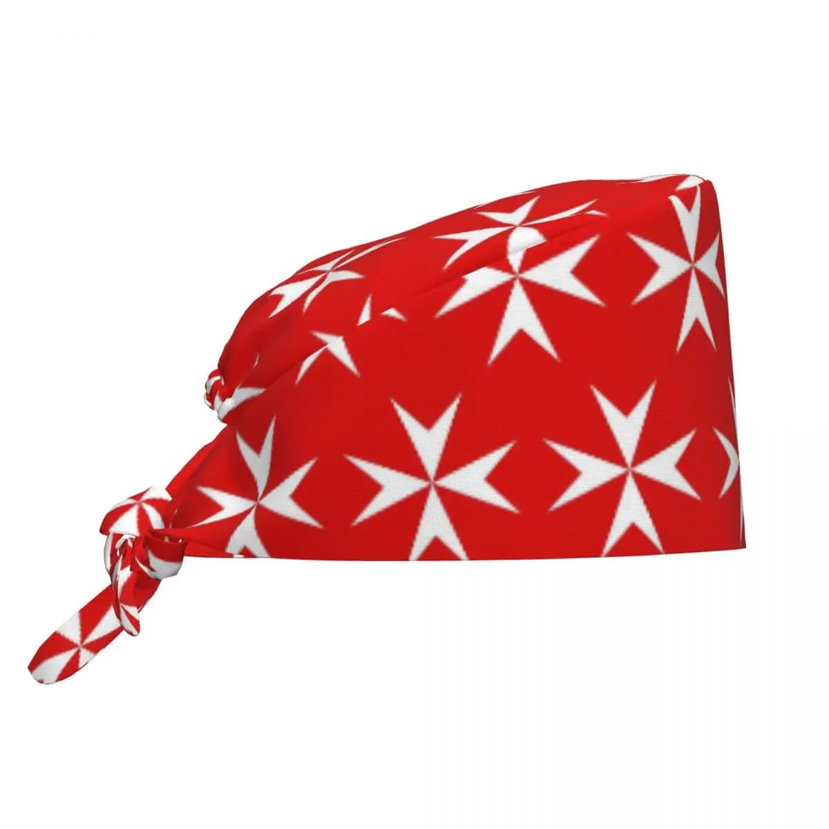 Cappello Chirurgico con Bandiera della Croce di Malta, Berretto da Lavoro per Medici, Cappello Regolabile per Infermieri e Dentisti, Unisex