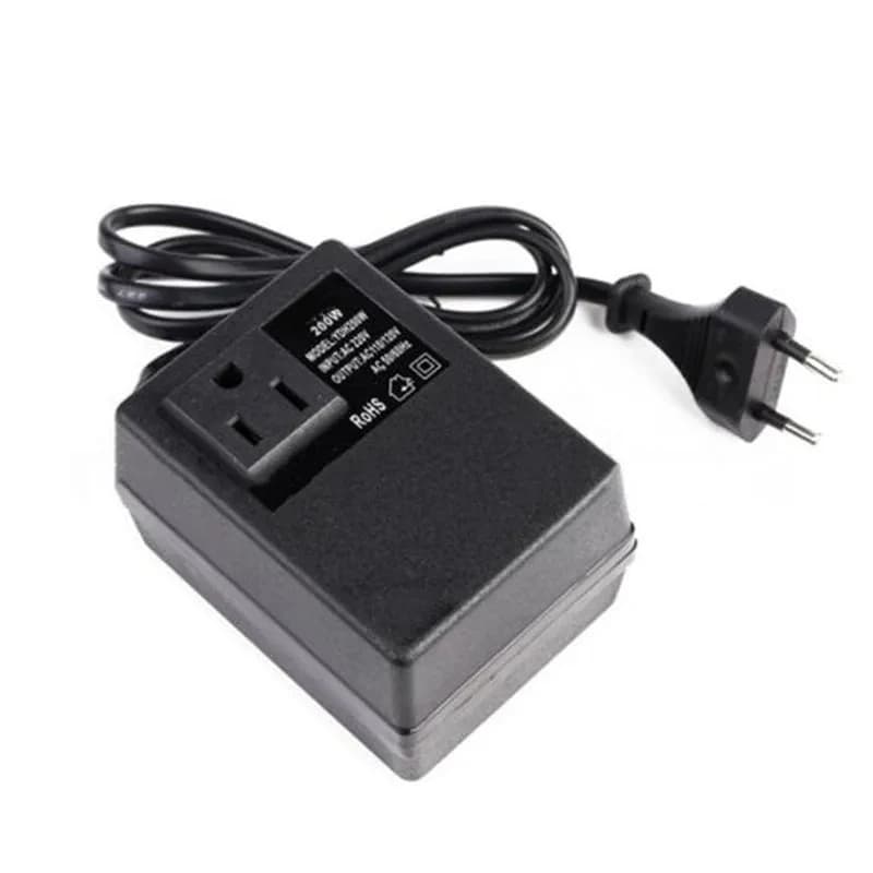 200W Single Phase Step Down Voltage Transformer EU Plug Travel Converter AC 220V To 110V Power Conversion Adapter