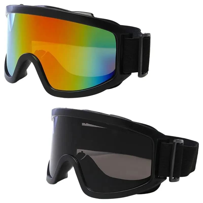 Occhiali da sci Antivento Ciclismo Occhiali da moto Inverno Anti-Fog Snowboard Occhiali da sci Occhiali tattici da sci Sport all'aria aperta