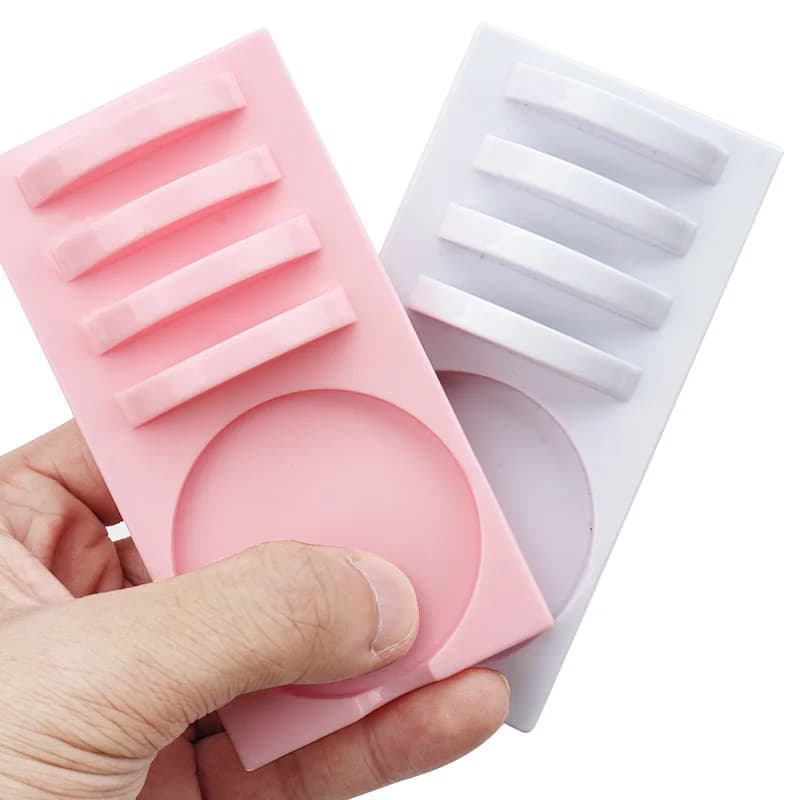 Tool for Extension Eyelashes, Faux Eyelashes Sticker, Yellow Collar Support, Makeup Accessories